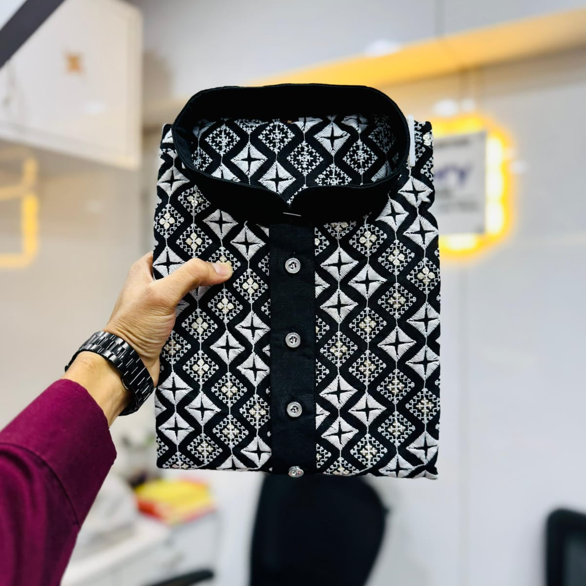 Classy Men's Embroidered Kurta