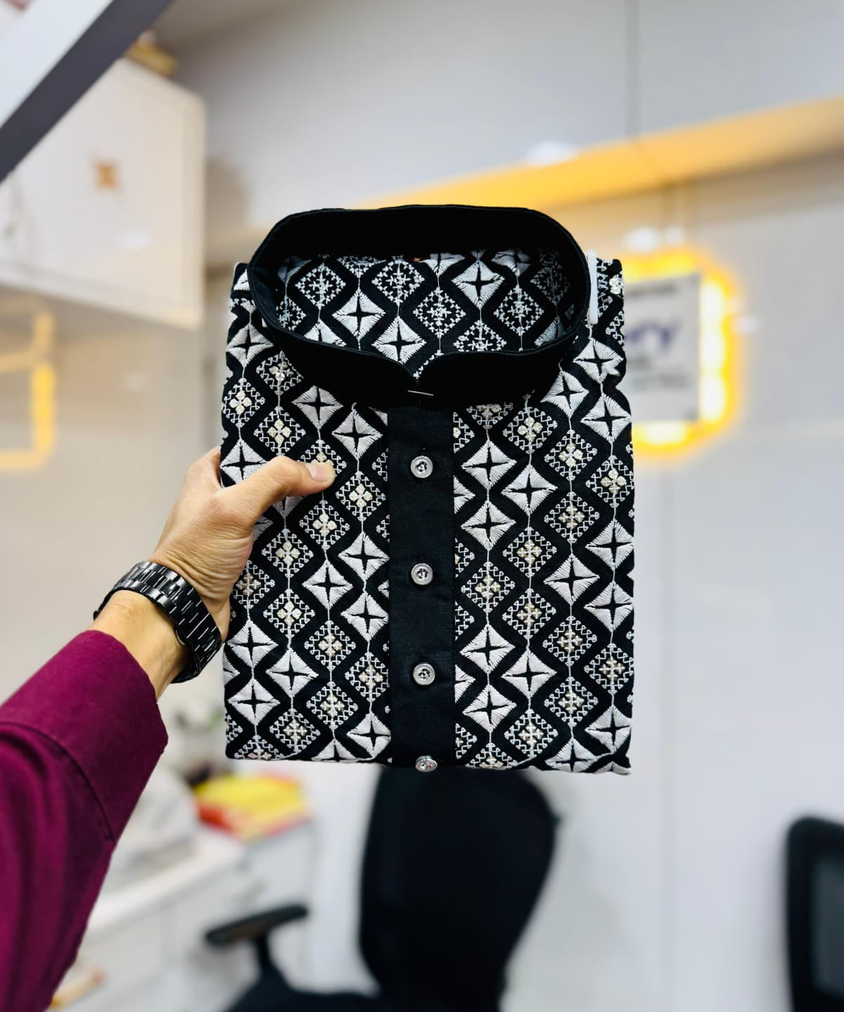 Classy Men's Embroidered Kurta