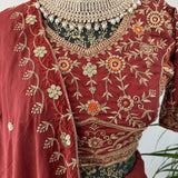 Ruby Royale Embroidered Lehenga - Size L