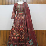 Stuning Dola Silk Anarkali Gown