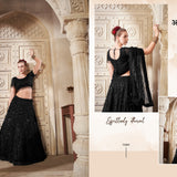 Premium Black Bride Lehenga Choli