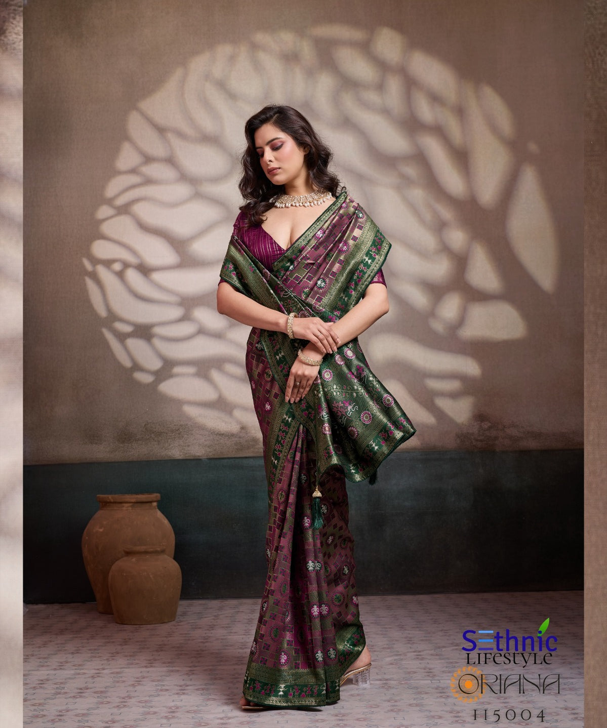Heritage Meenakari Soft Silk Saree