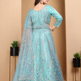 Criystal Heavy Zarkan Net Lehenga Choli