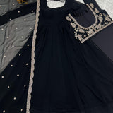 Fresh Look Black Anarkali Gown