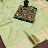 Beautifull Soft Cotton Silk   Saree