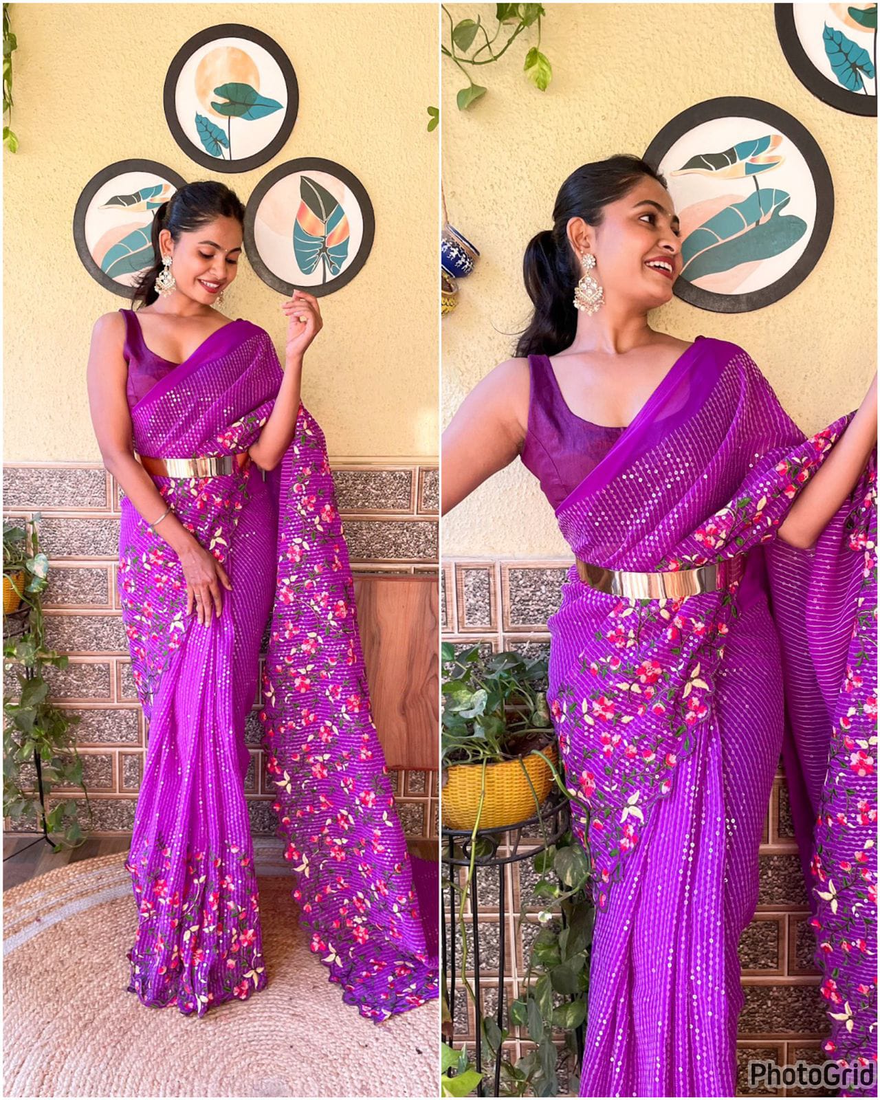 Presenting You Most Beautiful  Seqwance Saree