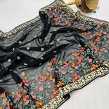 pure georgett silk  Saree