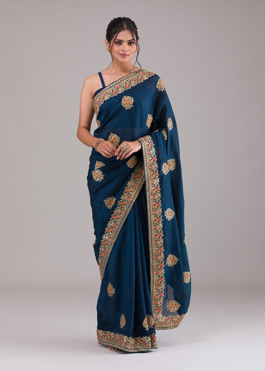 Heavy Vichitra Silk Saree