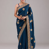 Heavy Vichitra Silk Saree