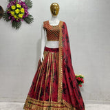 Bridal Heavy Faux Georgette Lehenga