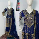 Royal Blue Pakistani Suit Collection