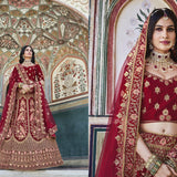 Crafting Dreams with Velvet Touch: Elevate Your Bridal Journey with Our Luxe Lehengas