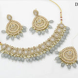 Royal Grey Kundan Set