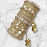 Gold and Silver Bangles Set