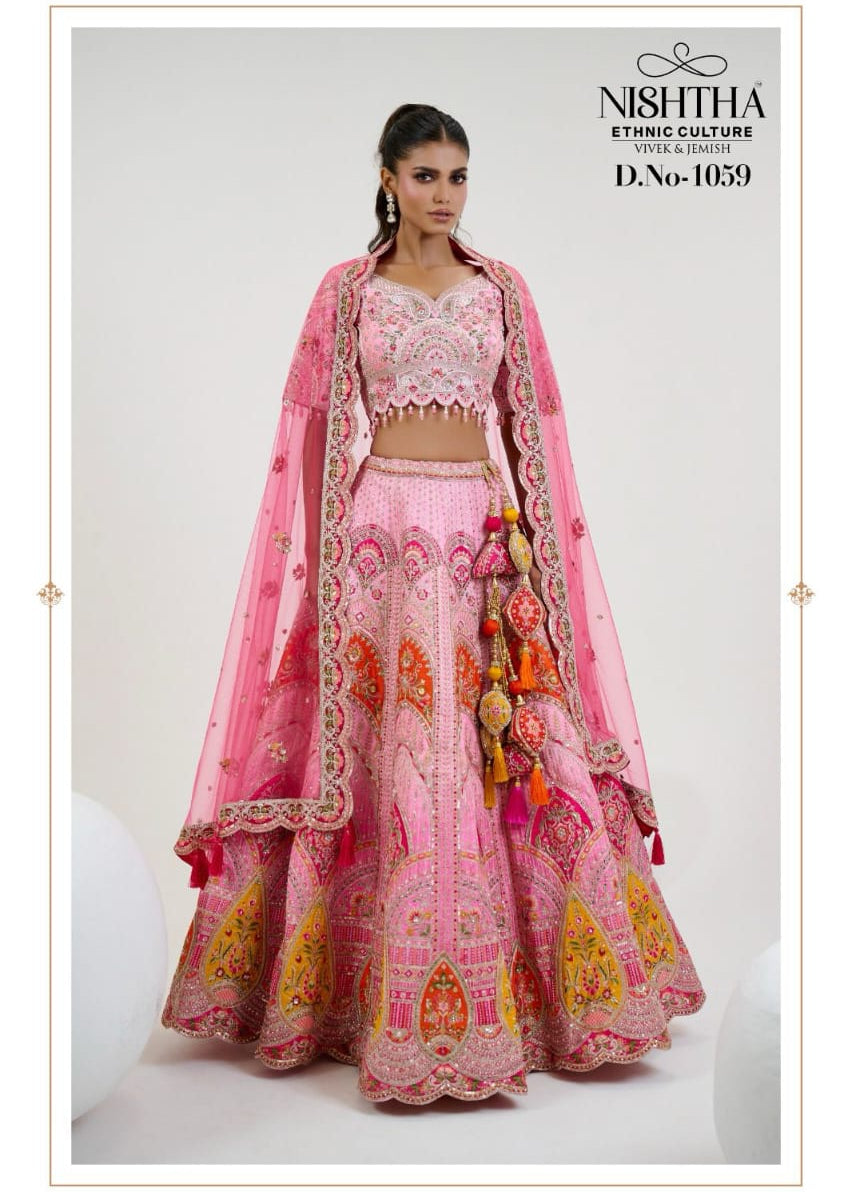 Elegance Bridal Embroidered Lehenga