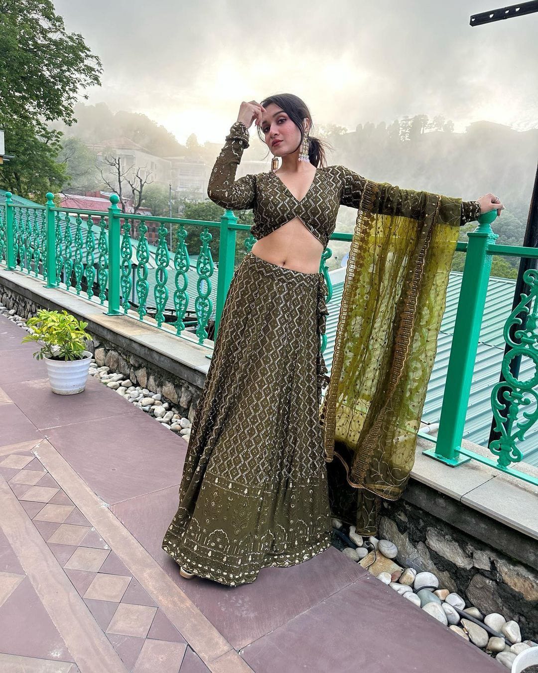 Bollywood Olive Lehenga Collection