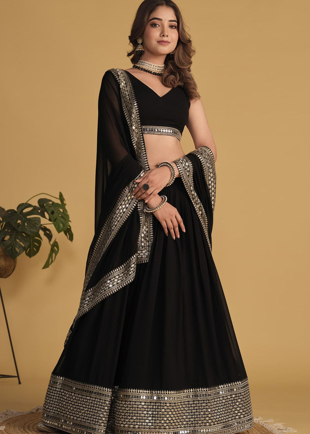 Attractive Georgette Party Wear Lehenga