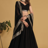 Attractive Georgette Party Wear Lehenga