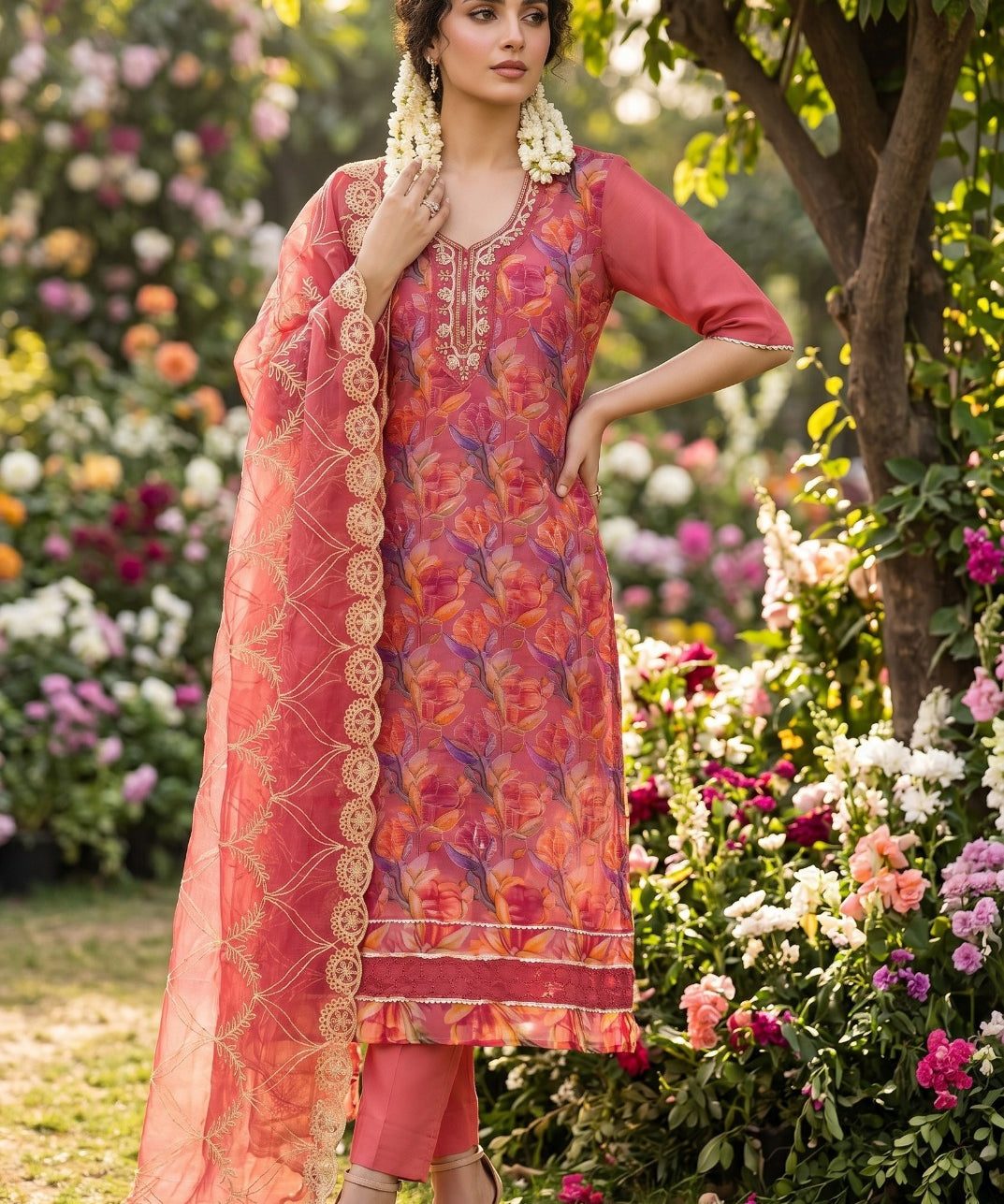 Roohaa Handwork Straight Suit