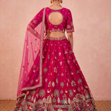 Heritage Bridal Motif Silk Lehenga