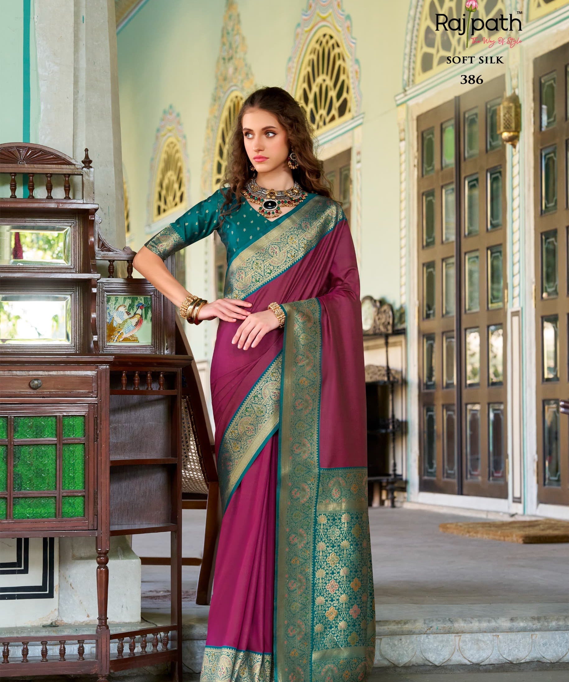 Designer Pure Chandan Silk Saree