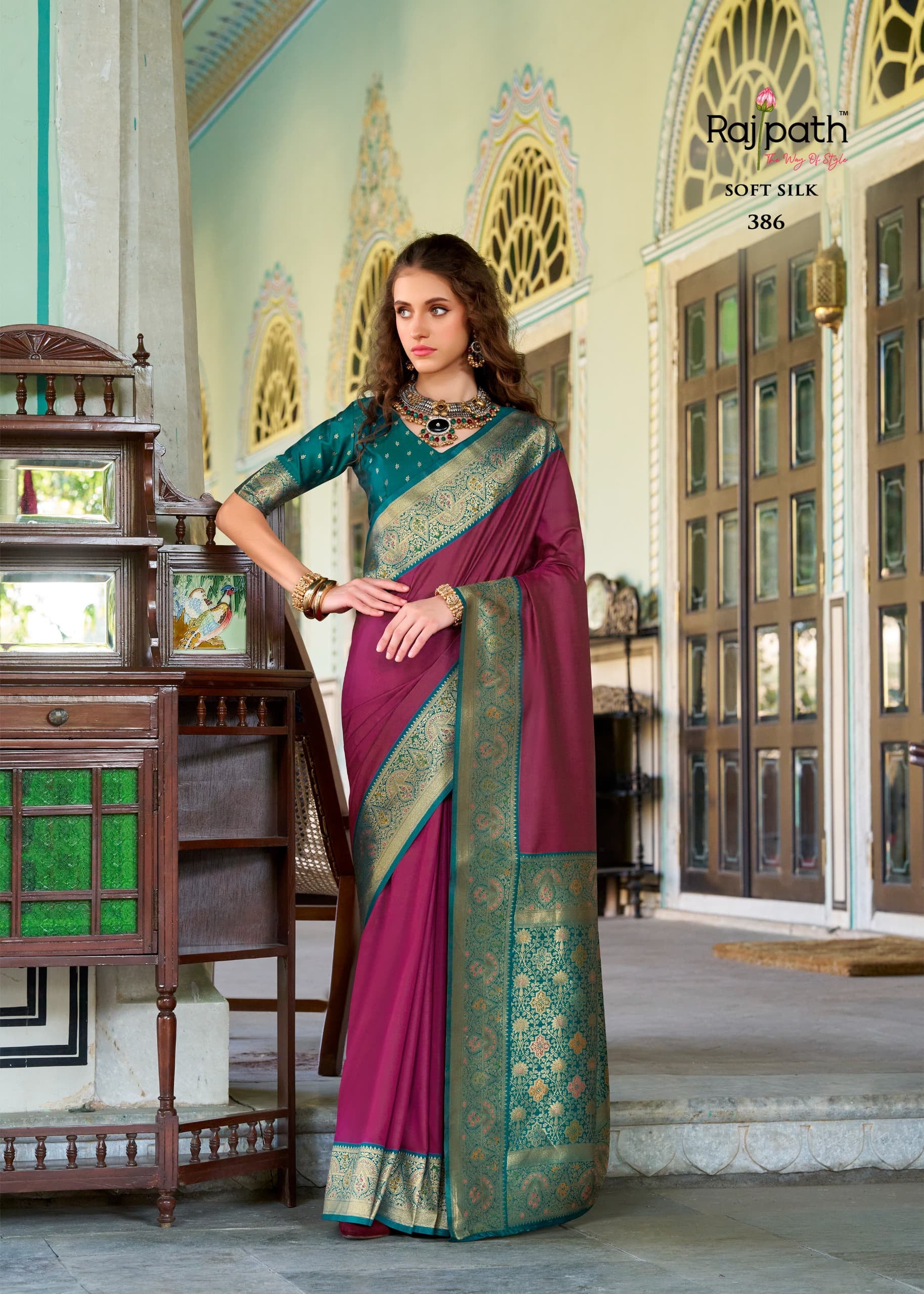 Designer Pure Chandan Silk Saree