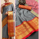 Launching mercerised cotton silk Aura Saree