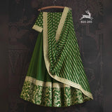 Perrot Green Attractive Party Wear Silk Lehenga choli