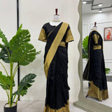 Black Kota Silk Saree Collection