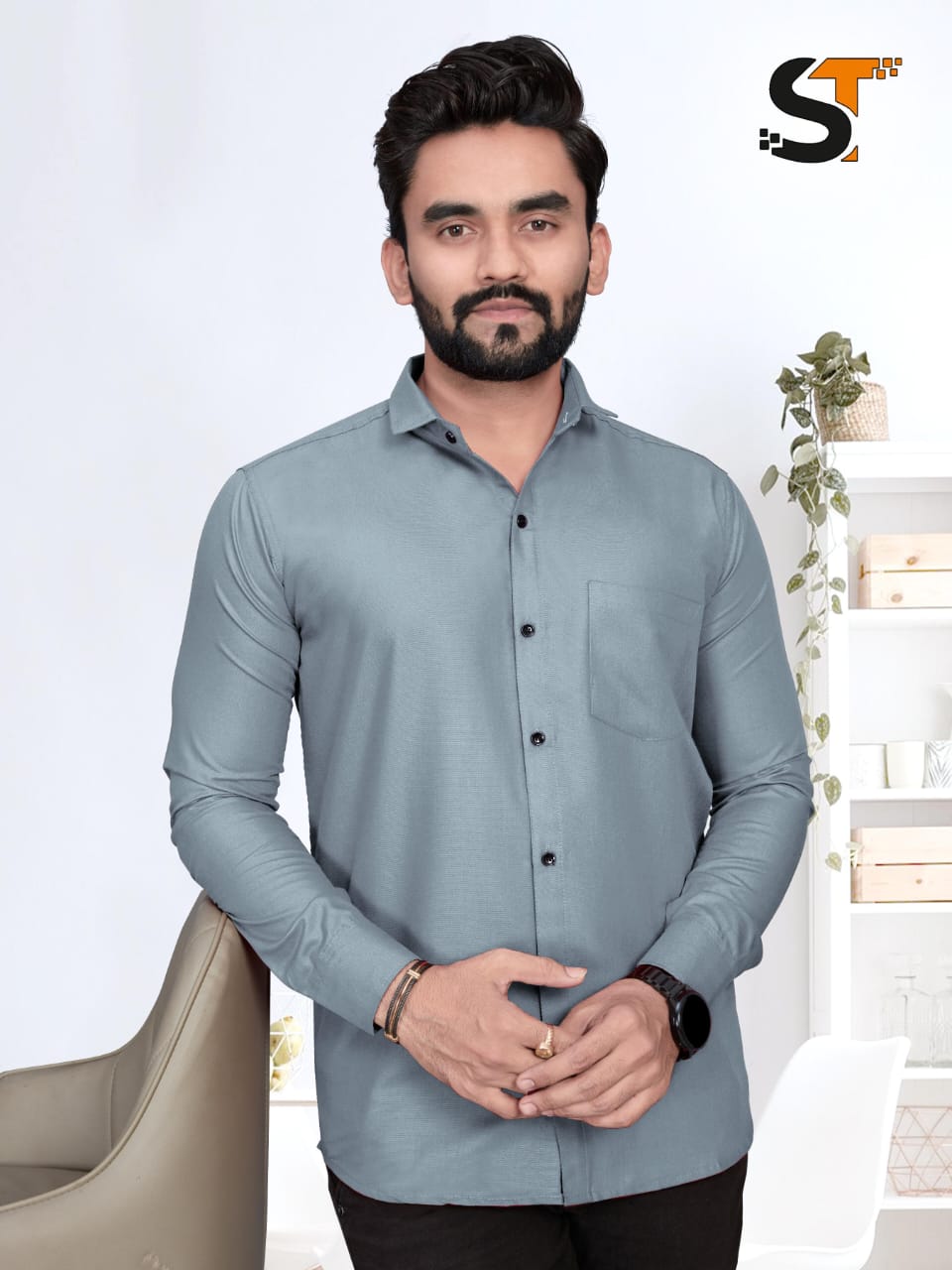 Men's Officewear Heavy Cotton Shirt