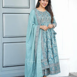 Beautyfull Printed Anarkali Suit