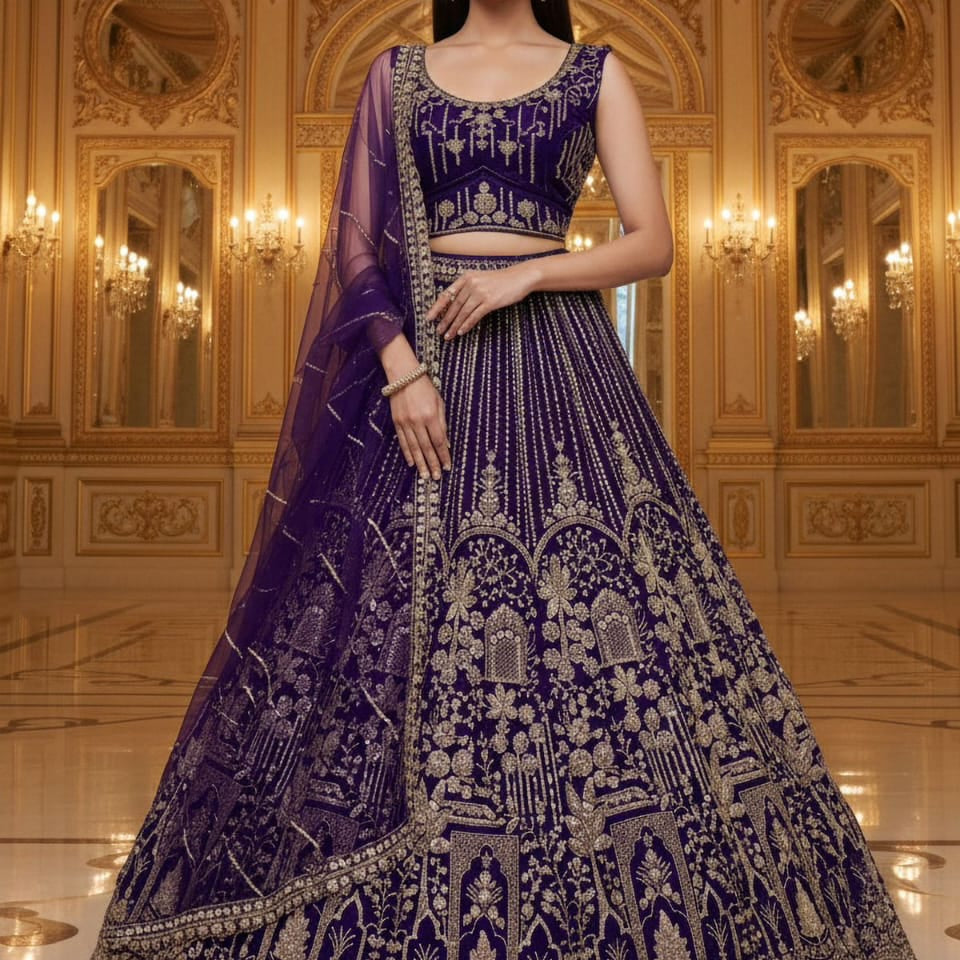 Lavish Bridal Handwork Lehenga