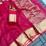 Exclusivel Pure Soft Oranza Silk Saree