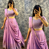 Heavy Star Silk Georgette  Lehenga