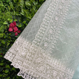 NEW HEAVY BUTTERFLY NET SEQUANCE  SAREE