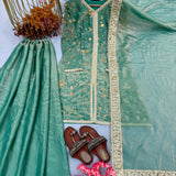 Premium Embroidered Top Plazzo