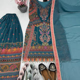 Classic Printed Pakistani Suit