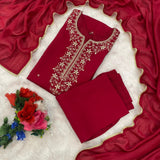 Designer Roman Silk Straight Kurti