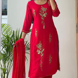 Beautifull Red Kurti Collection