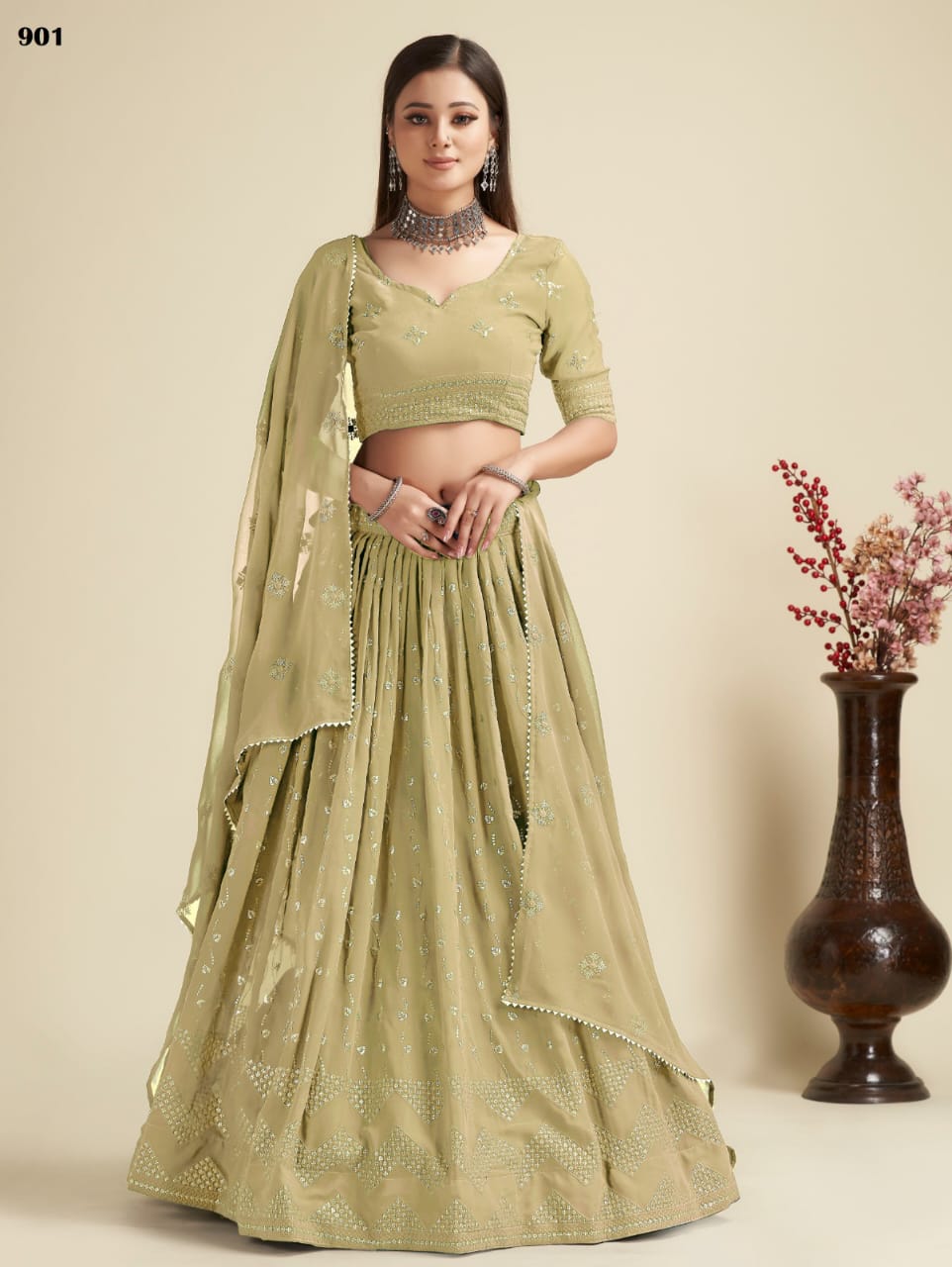 Premium Partywear Laukhnowi Lehenga