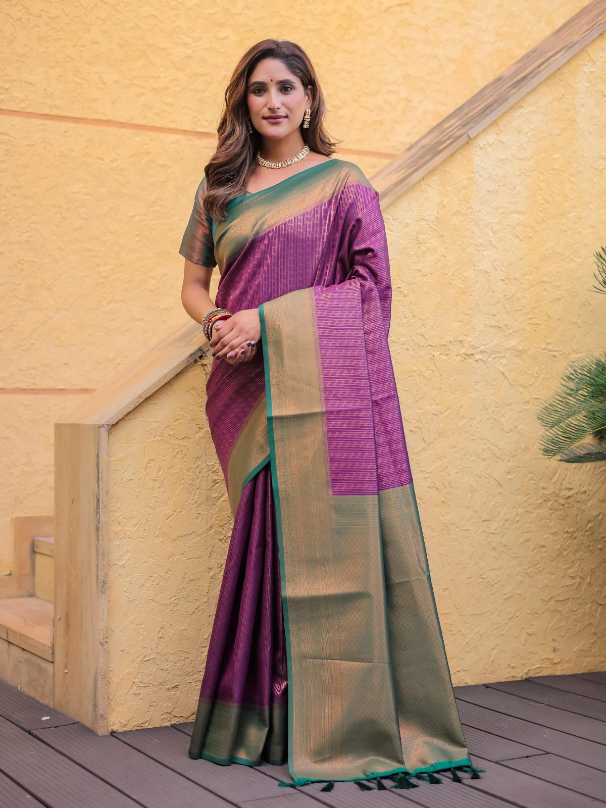 Kuber Pattu Kanjivaram Silk Saree