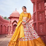 Partywear Banarasi Silk lahenga