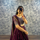 Heavy Traditional Star Silk Lehenga