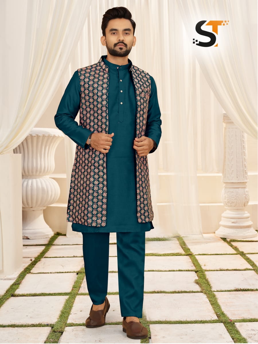 Partywear Mens Kurta Koti