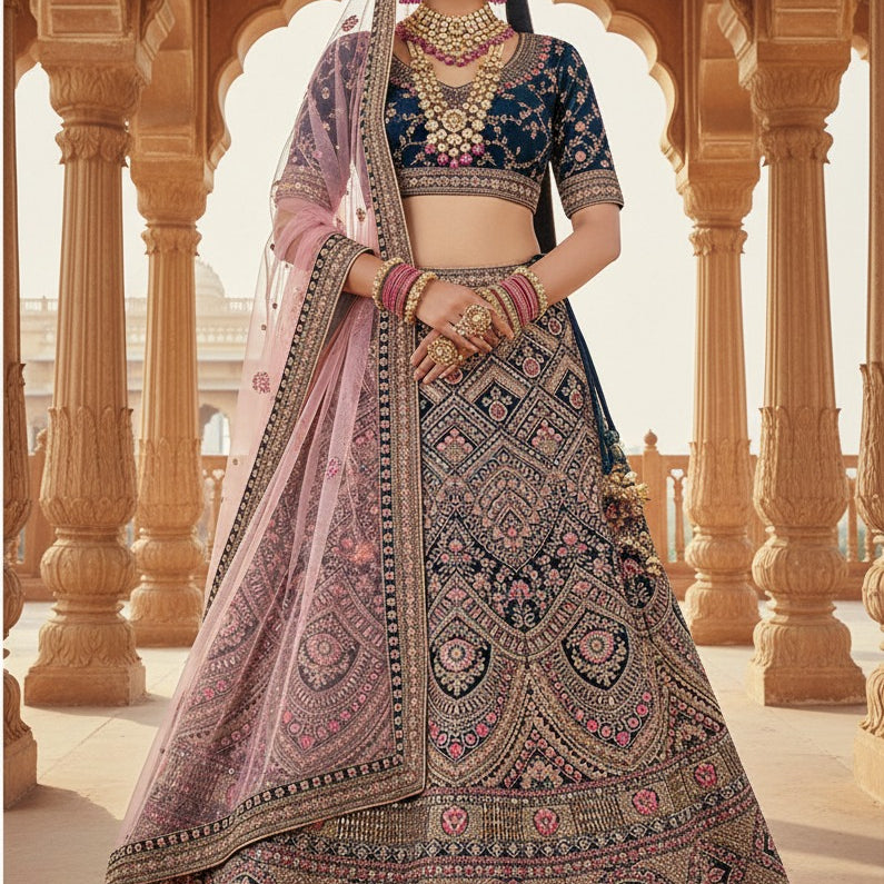 Adorn Embroidered Wedding Lehenga