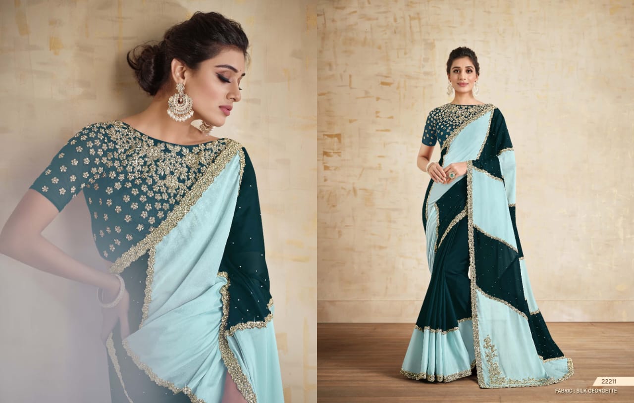 Partywear heavy saree collection