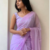 Beautifull Purple Saree Collection