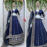 Beautifull Royal Blue Lehenga