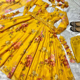 Designer Flower Anarkali Suit