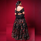 Black Bollywood Sequance Lehenga Choli